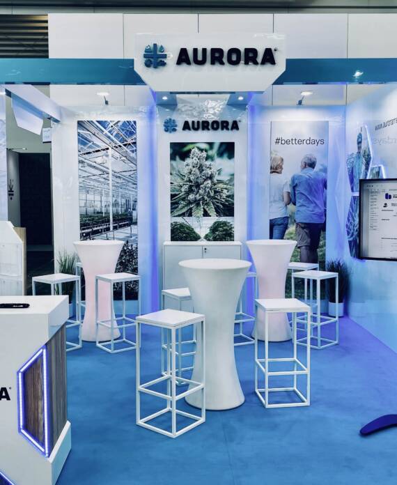 Klient: Aurora Medicine Powierzchnia stoiska: 18 m2 Miejsce i termin wydarzenia: Monachium, Wrzesień 2022